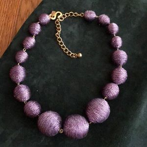 Kenneth Jay Lane choker of metallic wrapped beads